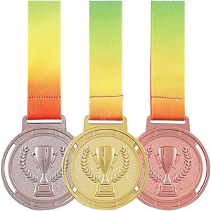 Ensemble de trophées de football en or 3D de luxe |   Médailles personnalisées de forme ronde pour cérémonie de remise de prix |   Ensemble de prix sportifs en gros - Product Image 4