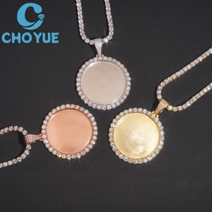 เครื่องประดับชั้นดี ลดราคาสุดฮอต สไตล์ฮิปฮอป เงินแท้ 925 ขนาด 49 มม. จี้รูปภาพพร้อมเพชรโมอิสซาไนต์ ทดสอบได้ - Product Image 5