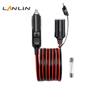 Câble d'extension allume-cigare de voiture 16AWG 1 mètre 12V/24V, prise mâle vers prise femelle, cordon d'alimentation