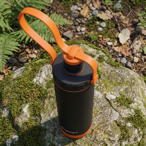Bouteille d'eau isotherme en acier inoxydable SMILEDRINK anti-fuite avec infuseur à thé et paille en silicone pour le sport et les activités de plein air - Product Image 6