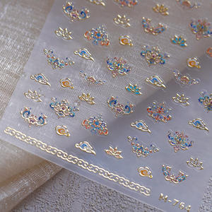 Phoenix Crown Coronet Nubes auspiciosas Tradicional Propicio Adorno para el cabello para mujer Corolla Nail Art Stickers Calcomanías <span class=keywords><strong>DE</strong></span> MANICURA - Product Image 4