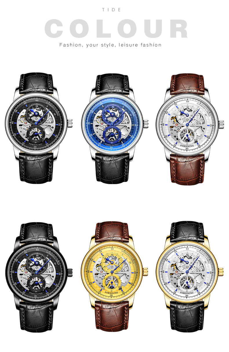 Fashion Forsining Golden Retro Luminous Hands Diamond Display Mens Mechanical Skeleton Wrist Watches Top Brand Luxury Clock