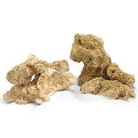 Roche naturelle sèche pour aquarium marin, roche de fond pour récif corallien, roche fossile poreuse pour aquascape et aménagement aquatique en eau salée