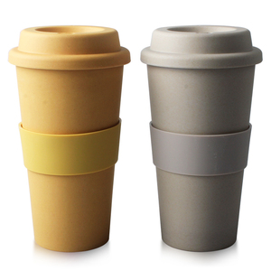 Manufacturer Direct <b>Bamboo</b> Fiber <b>Cup</b> Biodegradable Plastic <b>Coffee</b> Mug for Giveaways - Product Image 3