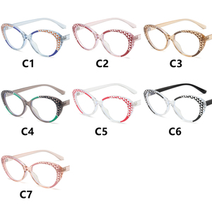 Monturas <span class=keywords><strong>de</strong></span> gafas <span class=keywords><strong>de</strong></span> alta calidad para vender en la tienda óptica Bloqueo <span class=keywords><strong>de</strong></span> luz azul TR90 Little Oval CAT Eye Transparente Tawny Women - Product Image 6