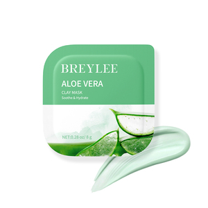 Mascarilla Facial de Aloe Vera de Marca Propia BREYLEE, Hidratante, Calmante, Fortalece la Barrera Cutánea, Reduce los Poros, Mascarilla de Arcilla - Product Image 1