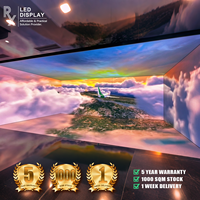 Écran LED commercial 4K 3D incurvé flexible pour affichage numérique immersif, mur vidéo, exposition, musée - Vente chaude RX