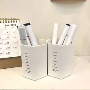 Design esagonale creativo portapenne con penna di grande capacità penne a forma di matita contenitore contenitore contenitore plastica cancelleria scrivania Organizer