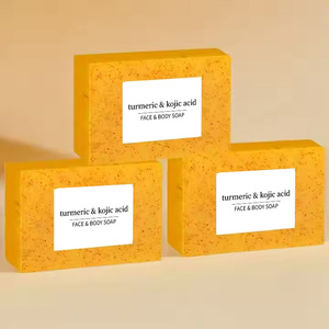 Sapone Artigianale al Limone, Curcuma e Acido Kojico, Barra Solida al Miele per Pulizia e Sbiancamento Ottimali per Tutti i Tipi di Pelle - Product Image 6