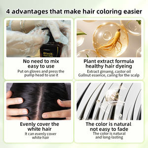 ผลิตภัณฑ์ย้อมผม Meiducustom สีตามสั่ง <span class=keywords><strong>ปิด</strong></span><span class=keywords><strong>ผม</strong></span><span class=keywords><strong>ขาว</strong></span> <span class=keywords><strong>ผม</strong></span>หงอก ด้วยสีดำธรรมชาติ ออร์แกนิค ติดทนนาน - Product Image 5