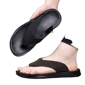 Men Summer <b>Flip</b> <b>Flops</b> Open Toe PU Outsole EVA Midsole Comfort Anti-Slip Casual Outdoor Slip Solid Color Textile Lining China - Product Image 1