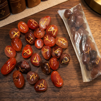 Juego de Piedras Rodadas de Cornalina Roja, Hechas a Mano, para Sanación de Chakras, Cristales de Reiki, Meditación, Feng Shui, Amuleto, Regalo Empresarial, Venta al por Mayor