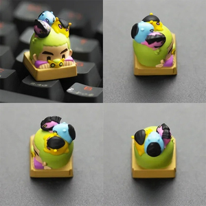 Keycaps 3D in Resina Personalizzati, Keycap Artigianali Fatti a Mano Gekko Phoenix <span class=keywords><strong>Cypher</strong></span>, Accessori per Tastiera Meccanica Singola, Regali per Gamer - Product Image 6