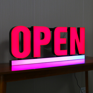 Thiết kế mới không thấm nước mở giá rẻ cà phê dẫn mở dấu hiệu treo trên tường - Product Image 4