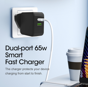 65W USB-C phổ máy tính xách tay adapter sạc USB Type-C + 12 lời khuyên hoán đổi cho nhau cắm USB Loại C du lịch trên toàn thế giới Power Adapter - Product Image 3