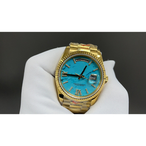 นาฬิกาข้อมือผู้ชายหรูหราปี 2025 ระบบจักรกล 904L แซฟไฟร์ สแตนเลสสตีล ออโตเมติกเต็มรูปแบบ กันน้ำ หน้าปัด 41 มม. ตำแหน่งเม็ดมะยมสูง - Product Image 3