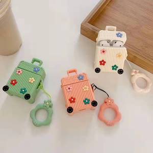 Funda de silicona para auriculares airpods 1/<span class=keywords><strong>2</strong></span>, Funda personalizada con diseño de flores - Product Image 4