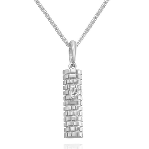 Collar de Joyería Hebrea del <span class=keywords><strong>Muro</strong></span> <span class=keywords><strong>Occidental</strong></span> al por Mayor, Acero Inoxidable 316L, Chapado en Oro de 18k, Mezuzá Jerusalén, Texturizado, Israel - Product Image 2