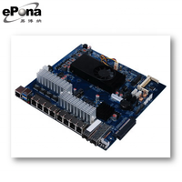 Carte mère Intel Celeron C1037U ITX 8 LAN mémoire DDR3 à canal unique graphique intégré SATA pour pare-feu ITX-EM10L8SFP nouveau
