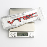 Emblème de coffre arrière en métal 3D, badge de voiture personnalisé pour Honda Civic VTEC