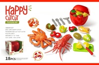Kerstcadeau Speelgoed Eten Set Keuken Speelset met Eten-achtige Stukjes Educatief Speelgoed Fruit Snijden Eten Snijden Speelgoed