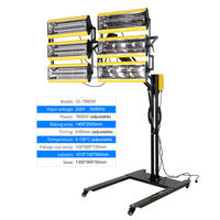 Lámpara de Curado y Secado Infrarroja Personalizada de 7800W, Herramienta de Reparación de Automóviles con Construcción de Aluminio y Acero, CA 220-240V