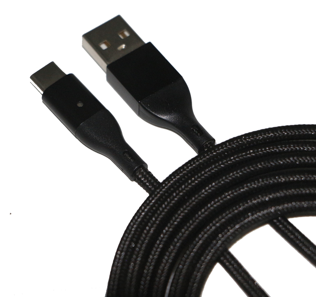 Factory OEM USB 2.0 Data Cable USB A to Type C Data Charging Cable with Indicator Light Nylon Braided High Flexible