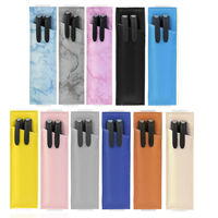Porte-crayons personnalisé en cuir PU, organiseur de bureau de luxe pour le bureau, design professionnel, multifonctionnel, rangement pour stylos