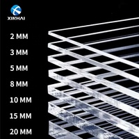 Plaques acryliques transparentes PMMA moulées effet verre 1220*2440MM 1220*1830MM pour signalétique - Offre Spéciale
