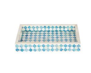 Elegante bandeja de servicio con incrustaciones de resina clásica pulida para fiesta, hogar, cocina, mesa de comedor, decoración de la India - Product Image 3