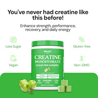 Gummies de créatine monohydrate 5500 mg pour la croissance musculaire, les performances athlétiques, le soutien immunitaire, la gestion de l'énergie, 120 unités, OEM Sports