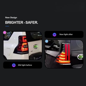 Fanale posteriore di aggiornamento Prado per Toyota Prado 2010-2023 alta configurazione a LED gruppo luci posteriori evidenziano luce di segnalazione dinamica - Product Image 3