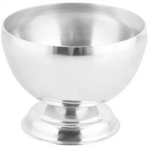 Bol De Crème Glacée Avec Pudding PCL Plat À Sundae Linéaire En Acier Inoxydable En Gros Bol De Noix Salade De Fruits Préparation Des Aliments - Product Image 1