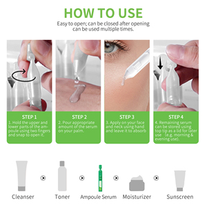 Ampollas blandas purificadoras antiacné botánicas sin ácido de etiqueta privada, tubos de suero facial para acné y brotes, productos de belleza - Product Image 6
