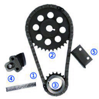 Kits de tendeurs de chaîne de distribution moteur OE TK-TY002 pour Toyota Yaris Starlet 4KE (1290CC) 4 cylindres 2006-2016 Pièces moteur d'origine
