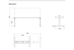 JIECANG Venta Directa de Fábrica Sistema de Escritorio Ajustable en Altura PLUS Muebles de Oficina Marco de Escritorio Eléctrico de Pie con Velocidad de 50 mm/<span class=keywords><strong>s</strong></span> - Product Image 5