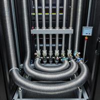 Conduit métallique flexible tressé double SS316L sur mesure, DN400 (16") PN16, type à bride, pour ligne de transformation alimentaire, directement de l'usine
