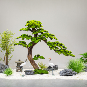 Bienvenue pin arbre artificiel <span class=keywords><strong>faux</strong></span> arbre, décoration d'entrée fenêtre pin escalier entrée cour aménagement paysager mise en page - Product Image 4