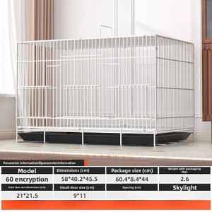 Jaula Grande para Pájaros al por Mayor, de Hierro y Acero Inoxidable, con Diseño Plegable y Acabado con Recubrimiento en Polvo, para Loros y Canarios - Product Image 3