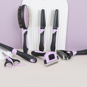 Spazzola professionale per la toelettatura degli animali domestici a doppio lato spazzole per la pulizia degli animali domestici strumento di <span class=keywords><strong>Deshedding</strong></span> - Product Image 6