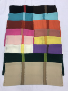 Bufanda multicolor de alta calidad para mujer, hiyab musulmán de Chifón con empalme de diamantes, bufanda Islámica - Product Image 6