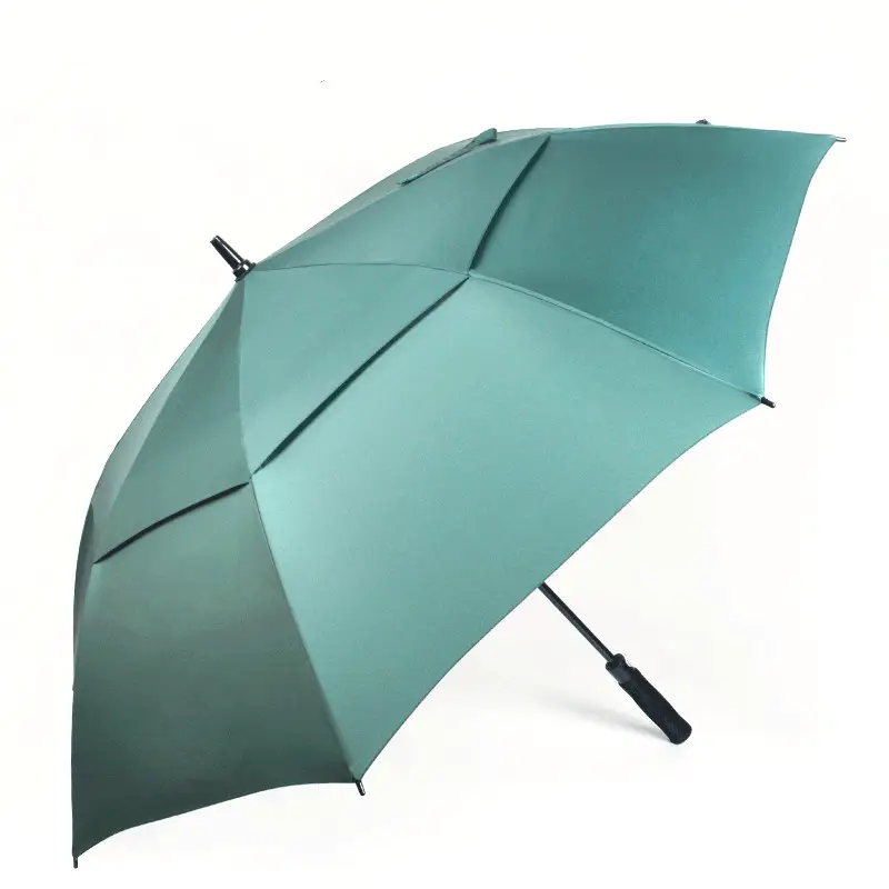 UMBRELLA 55/62 Inch UV Golf Umbrella Large Oversize Double Canopy Vented Windproof Auto Open Stick Umbrella