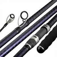 LUKE SURF GAZER Joran Pancing Karbon Tahan Lama 4.2m 4.5m Gagang Komposit SIC Guides untuk Memancing Air Laut di Laut Dalam dari Kapal