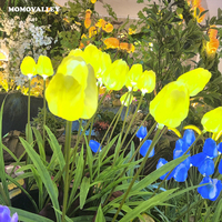 Lampes à piquet en forme de tulipe Momovalley, éclairage extérieur imperméable à LED, décoration de jardin, éclairage paysager pour cour, patio, allée