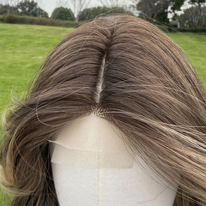 Nouveau Futura Brun Court Bouclés Dentelle <span class=keywords><strong>Perruque</strong></span> Souple Naturel Petite Dentelle Frange Coiffe <span class=keywords><strong>pour</strong></span> Dames Modèle SM1680 - Product Image 3