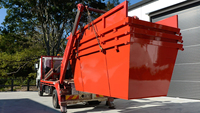 Benne à ordures ménagères Benne à ordures ménagères Bon marché Conteneur en acier avec portes Machines de traitement des déchets
