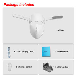 Маска для лица ILUXRED с 72 светодиодами, 5D-терапия красным светом, новая силиконовая беспроводная маска для светотерапии - Product Image 3