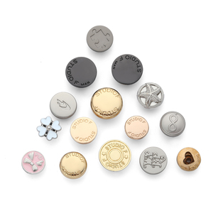 Chất Lượng Cao Trang Trí Nút Tùy Chỉnh Thiết Kế Made Kẽm Hợp Kim Vàng Chân Kim Loại May Nút Cho May Mặc - Product Image 6
