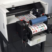 Imprimante à jet d'encre DTF UV de film AB d'étiquettes à plastifier numérique A3 rouleau à rouleau imprimante DTF UV pour autocollant