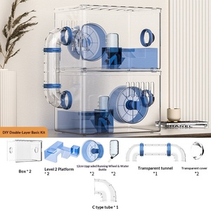 Luxury Large Oversized Villa <strong>Hamster</strong> <strong>Cage</strong> Combination for Small Animals PP Material Eco-Friendly Lightweight for Indoor/Outdoor - Product Image 6